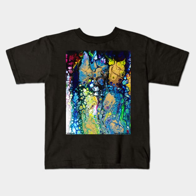 Colorful Abstract Oil Painting Artist Novelty Gift Kids T-Shirt by Airbrush World